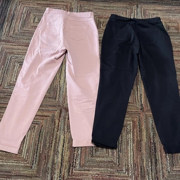 Primark Denim Set Of 2 Jeans Pants Pink/ Black Size 4 cotton - Picture 2 of 9